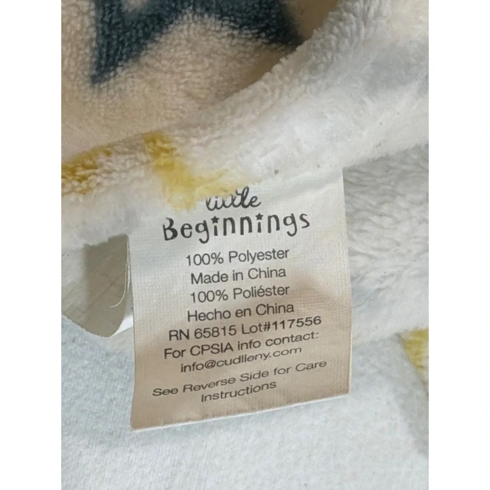 Little Beginnings Yellow Giraffe Baby Security Blanket Star Lovey Plush Toy